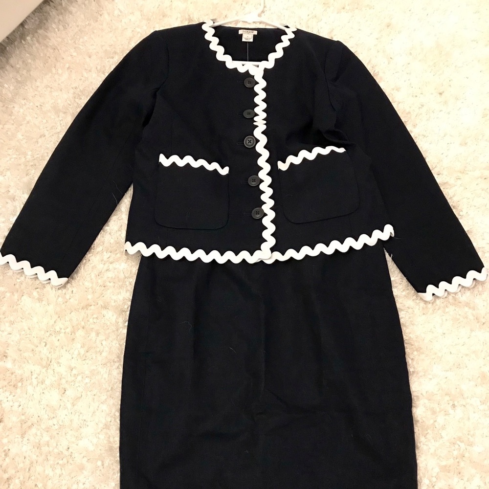 NWT J. Crew Factory Navy Linen Shirt and Blazer